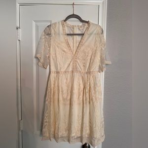 Ella Bella Ivory lace dress.